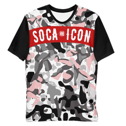 Endless Summer 21 Soca Icon Soca Camo Mens Grey-Pink T-shirt