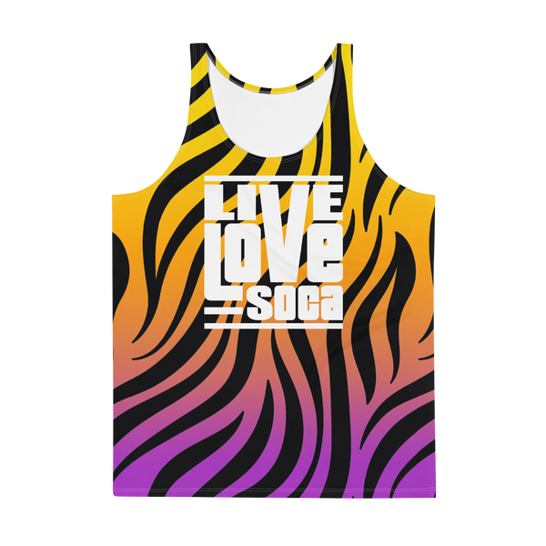 Endless Summer 22 - Tropical Blend Zebra Mens Tank Top