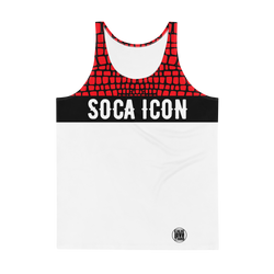 Endless Summer 22 - Soca Icon Red Crocodile Mens Tank Top