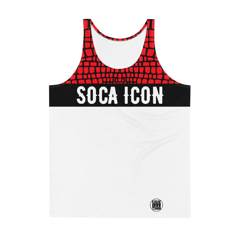 Endless Summer 22 - Soca Icon Red Crocodile Mens Tank Top