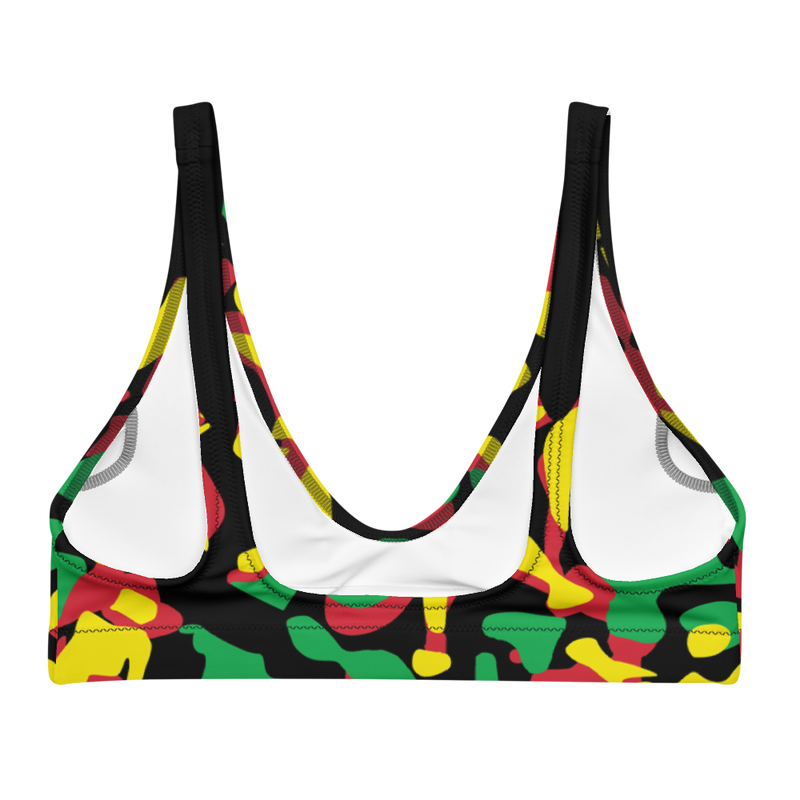 Endless Summer 21 Soca Camo Rasta Bralette Live Love Soca