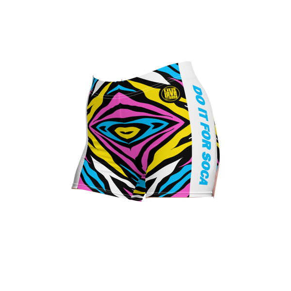 Endless Summer 22 - Tropical Zebra Womens Shorts