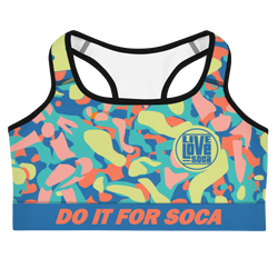 Endless Summer 21 Soca Camo Cotton Candy Sports Bra