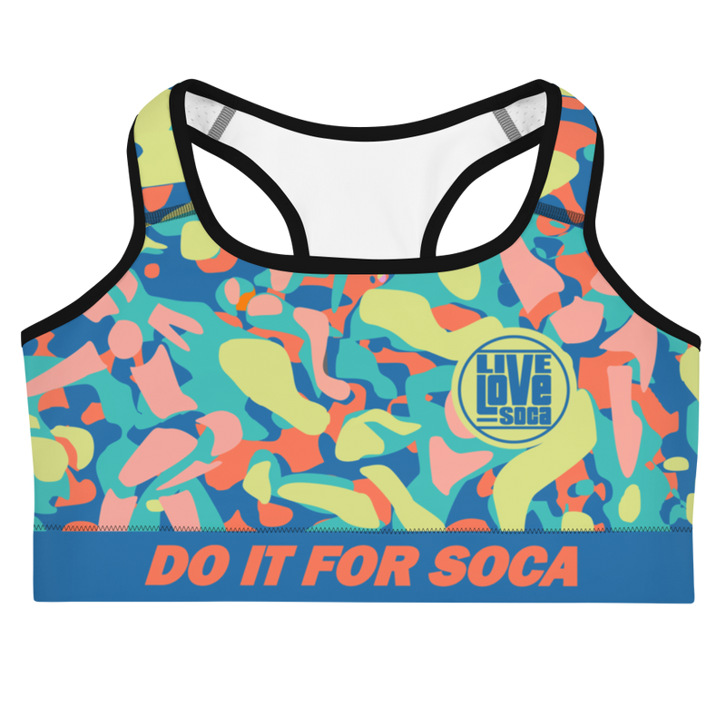 Endless Summer 21 Soca Camo Cotton Candy Sports Bra