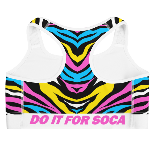 Endless Summer 22 - Tropical Zebra Womens Sports bra