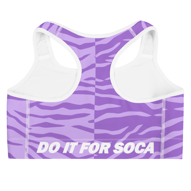 Endless Summer 22 -  DIFS Soca Tiger Purple Womens Sports Bra