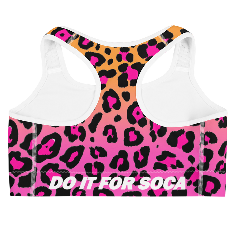 Endless Summer 22 - DIFS Hot Tropical Blend Leopard Womens Sports Bra