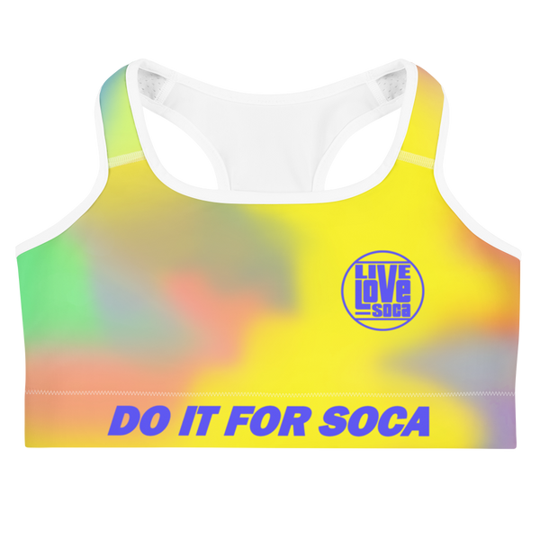 Endless Summer 21 J'ouv Tie Dye Yellow Passion Sports Bra