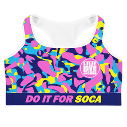 Endless Summer 21 Soca Camo Purple Passion Sports Bra