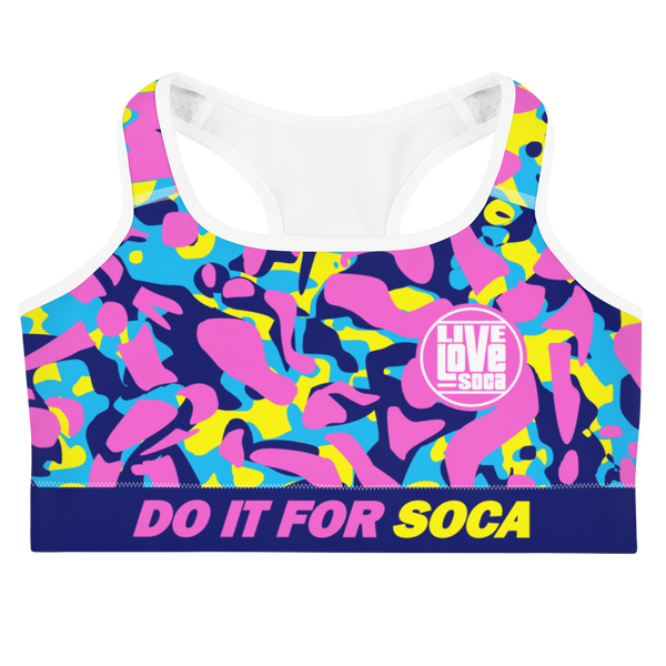 Endless Summer 21 Soca Camo Purple Passion Sports Bra