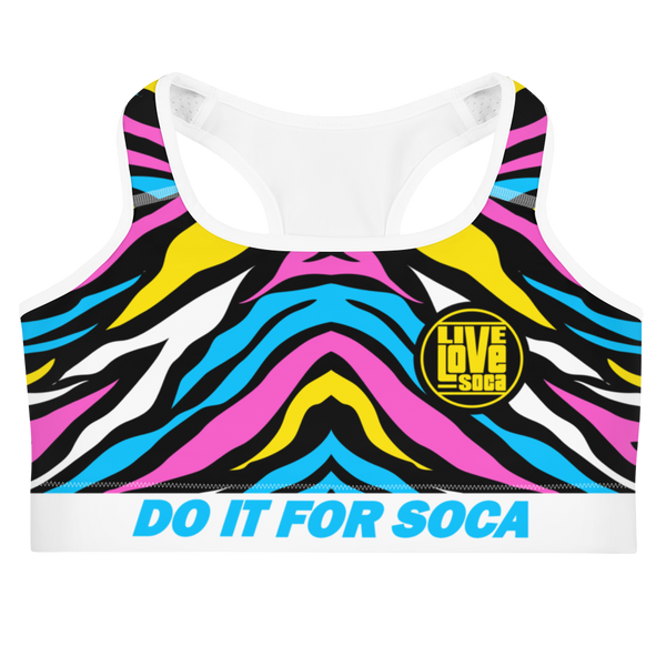 Endless Summer 22 - Tropical Zebra Womens Sports bra