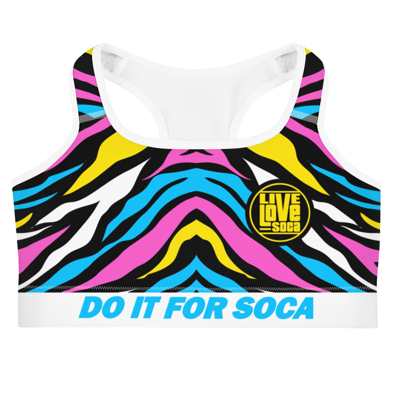 Endless Summer 22 - Tropical Zebra Womens Sports bra