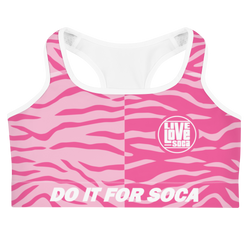 Endless Summer 22  - DIFS Soca Tiger Pink Womens Sports Bra