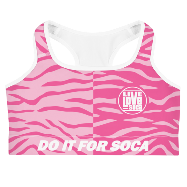 Endless Summer 22  - DIFS Soca Tiger Pink Womens Sports Bra