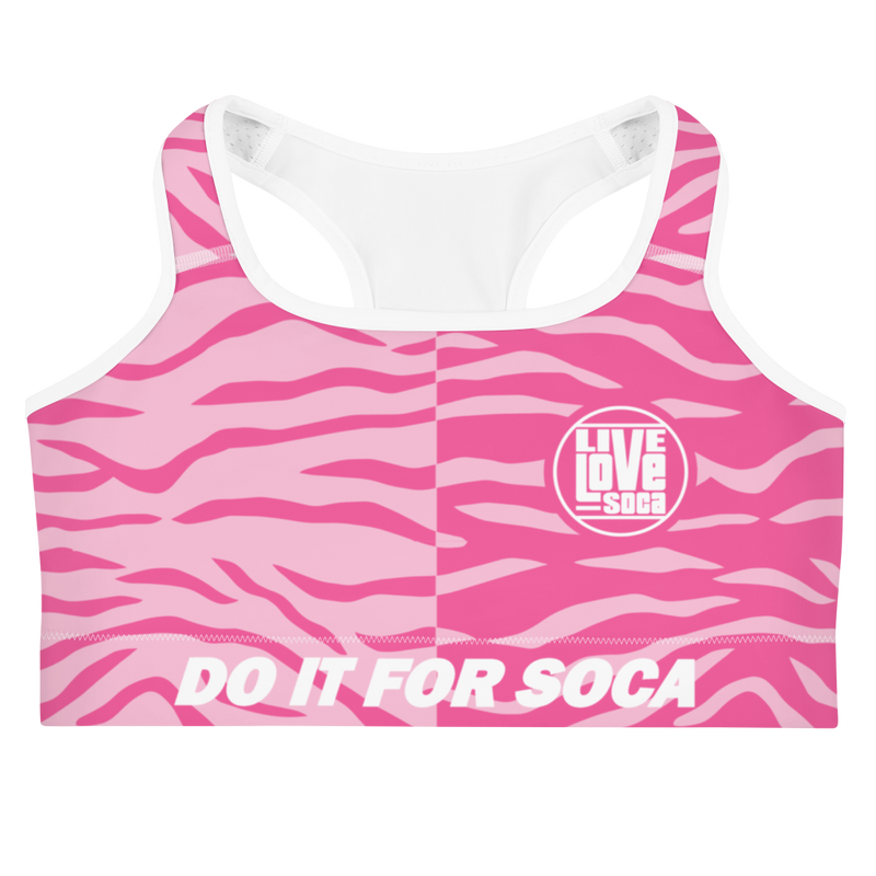 Endless Summer 22 - DIFS Soca Tiger Pink Womens Sports Bra – Live
