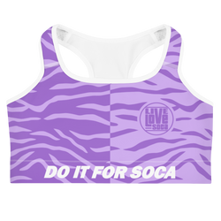 Endless Summer 22 -  DIFS Soca Tiger Purple Womens Sports Bra