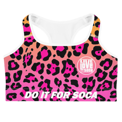 Endless Summer 22 - DIFS Hot Tropical Blend Leopard Womens Sports Bra