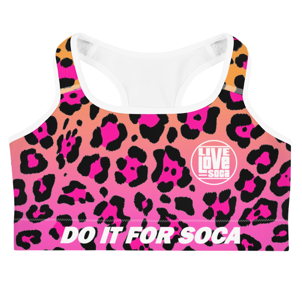 Endless Summer 22 - DIFS Hot Tropical Blend Leopard Womens Sports Bra