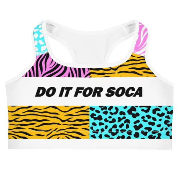 Endless Summer 22 - Soca Icon Wild Cat Tiger Leopard Cross Womens Sports bra