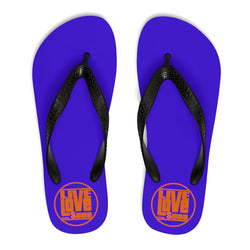 Purple Unisex Flip-Flops - Live Love Soca Clothing & Accessories