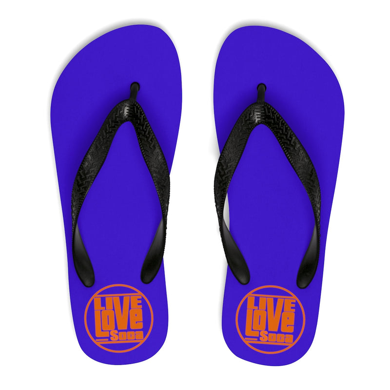 Purple Unisex Flip-Flops - Live Love Soca Clothing & Accessories