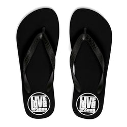 Black Unisex Flip-Flops - Live Love Soca Clothing & Accessories