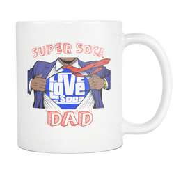 SUPER SOCA DAD MUG (Designed By Live love Soca) - Live Love Soca Clothing & Accessories