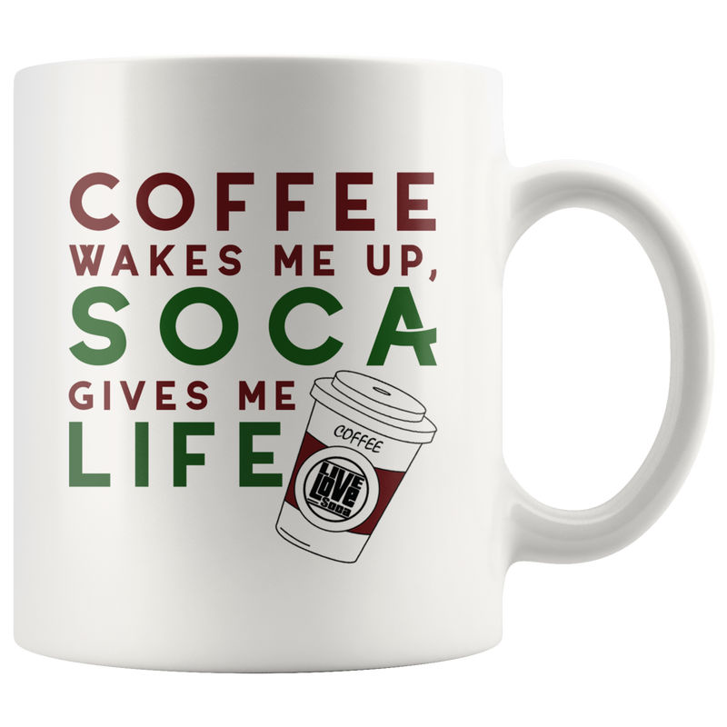 COFFEE & SOCA MUG (Designed By Live Love Soca) - Live Love Soca Clothing & Accessories