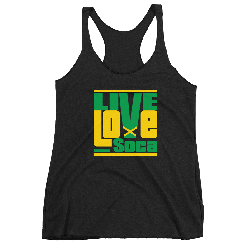 Jamaica Islands Edition Black Womens Tank Top - Live Love Soca Clothing & Accessories