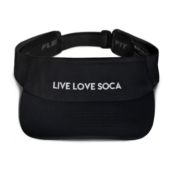LIVE LOVE SOCA Embroidered Visor - Live Love Soca Clothing & Accessories