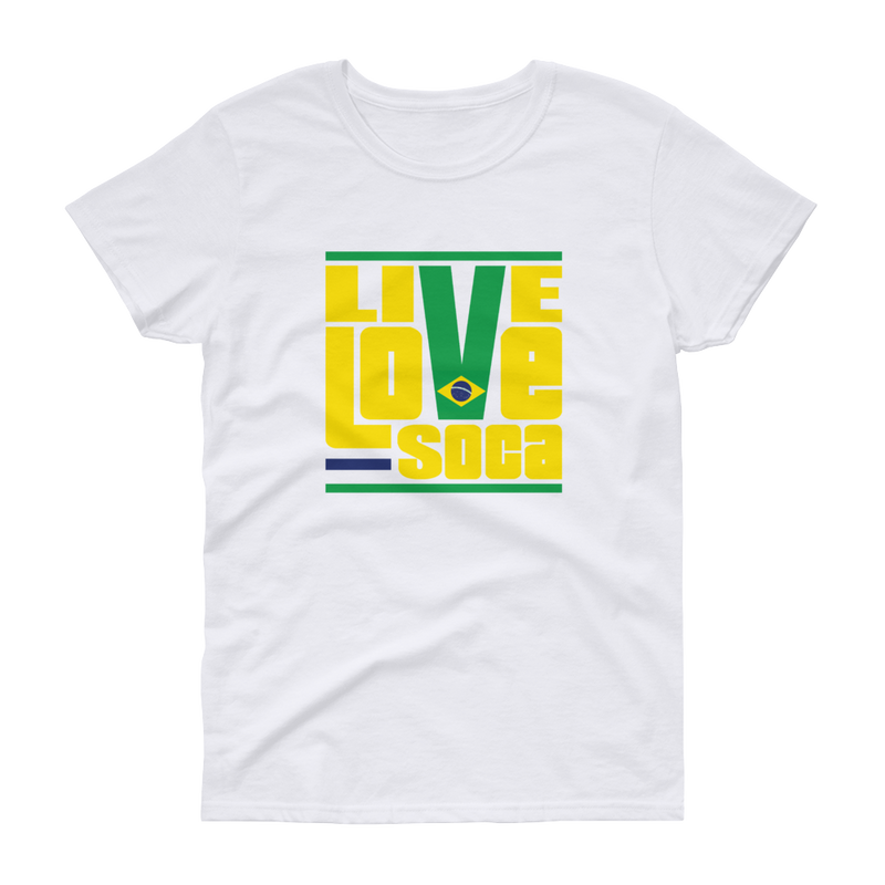 Brazil South America Edition Womens T-Shirt - Live Love Soca Clothing & Accessories