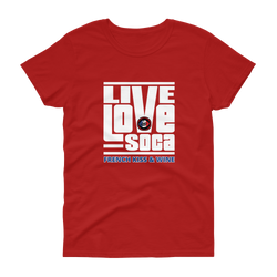 FKW V2 Womens Red T-Shirt - Live Love Soca Clothing & Accessories