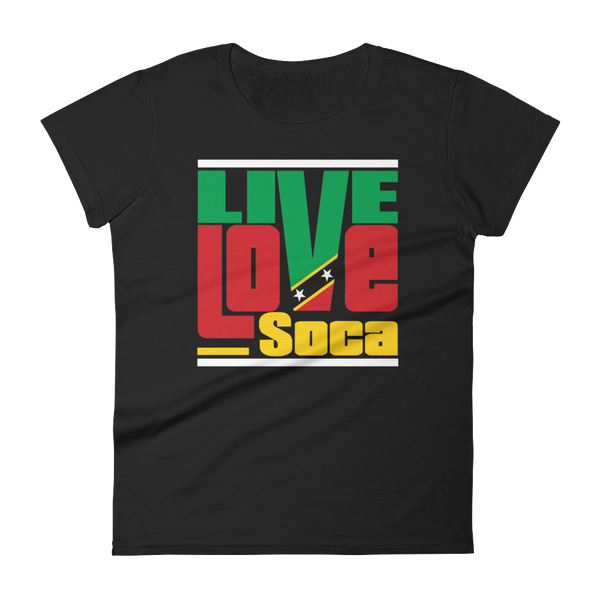 Saint Kitts Islands Edition Womens T-Shirt - Live Love Soca Clothing & Accessories