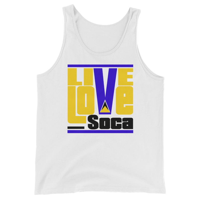 Saint Lucia Islands Edition Mens Tank Top - Live Love Soca Clothing & Accessories