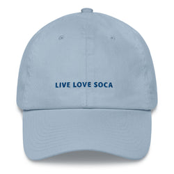 LIVE LOVE SOCA Light Blue Embroidered Cap - Live Love Soca Clothing & Accessories