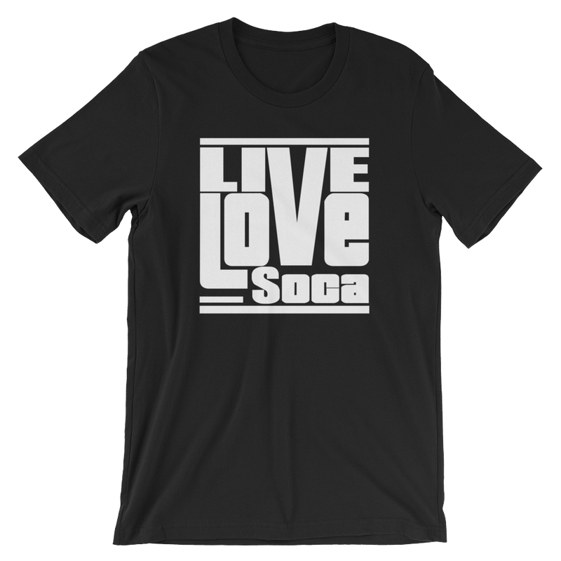 Black Edition Mens T-Shirt - White Print - Regular Fit - Live Love Soca Clothing & Accessories