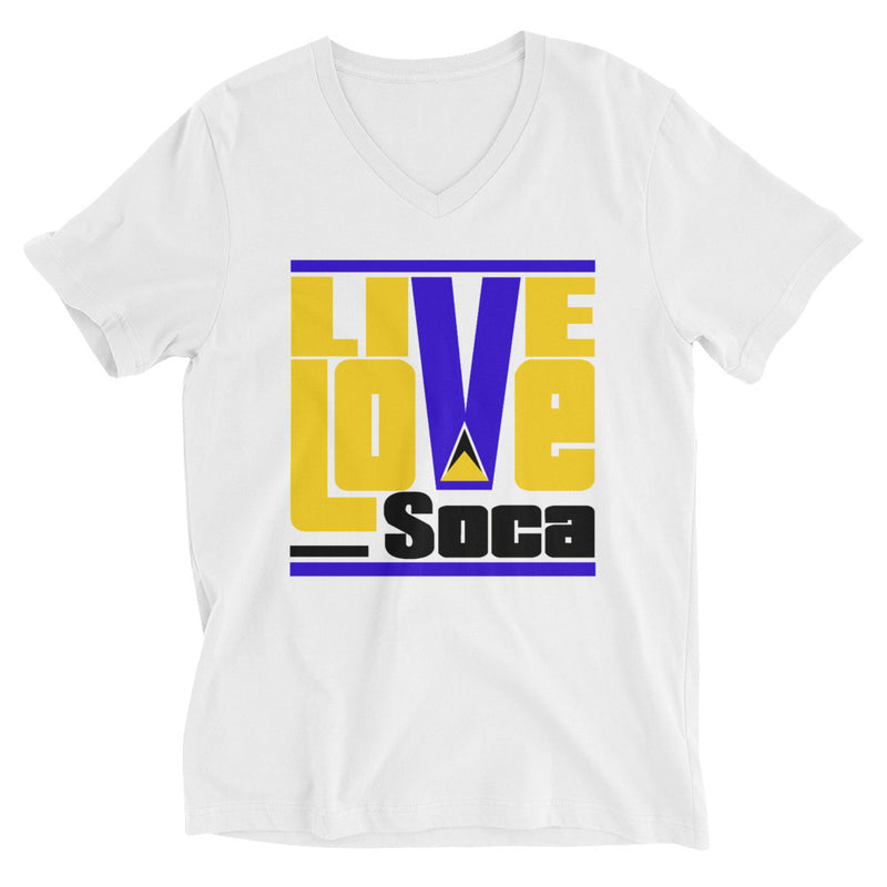 Saint Lucia Islands Edition Womens V-Neck T-Shirt - Live Love Soca Clothing & Accessories