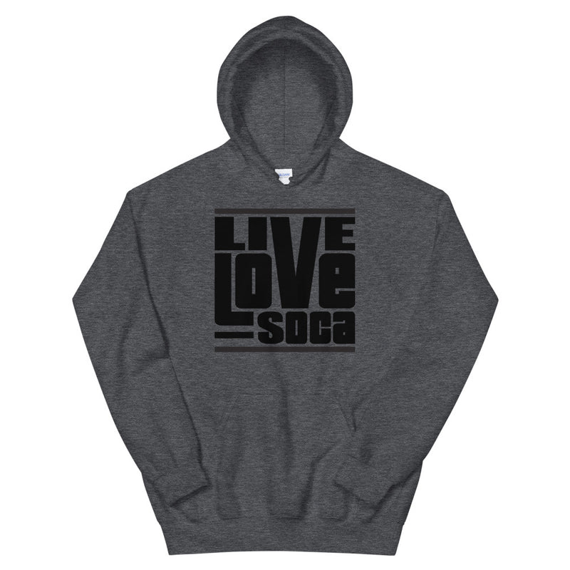 Grey - Black Womens Hoodie - Live Love Soca Clothing & Accessories