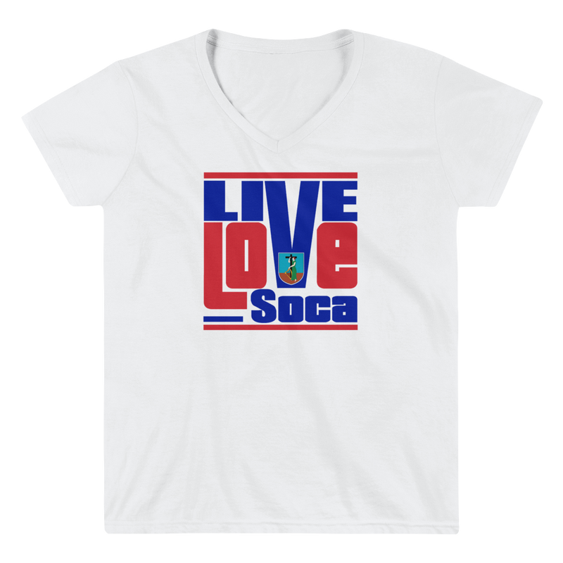Montserrat Islands Edition Womens V-Neck T-Shirt - Live Love Soca Clothing & Accessories