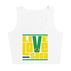 Brazil South America Edition Womens Crop Tank - Fitted - Live Love Soca Clothing & Accessories