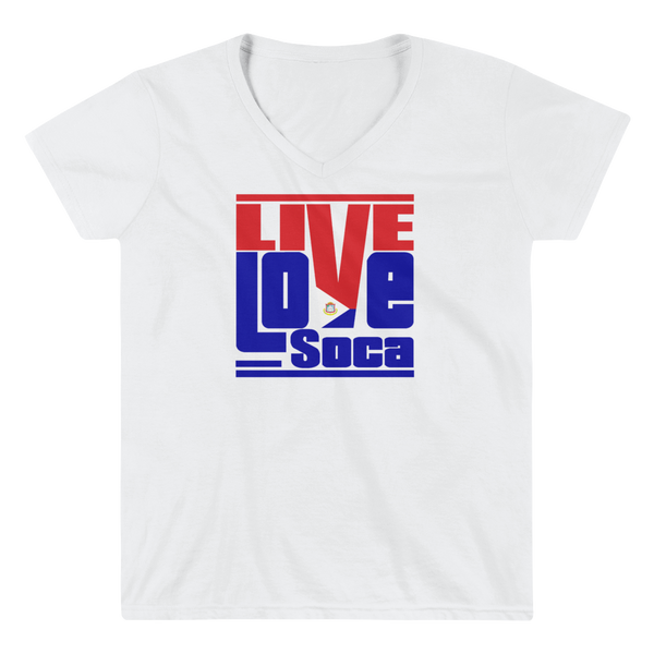 Saint Maarten Islands Edition Womens V-Neck T-Shirt - Live Love Soca Clothing & Accessories