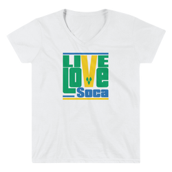Saint Vincent Islands Edition Womens V-Neck T-Shirt - Live Love Soca Clothing & Accessories