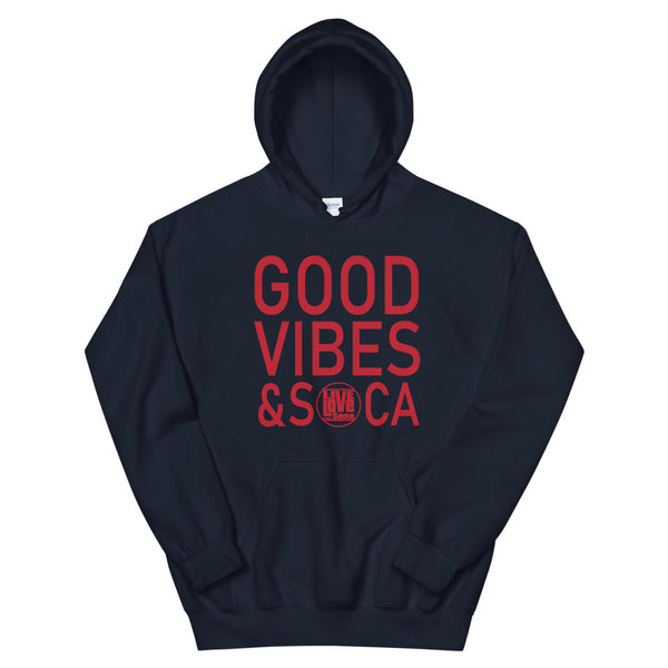 Good Vibes & Soca Blue Womens Hoodie