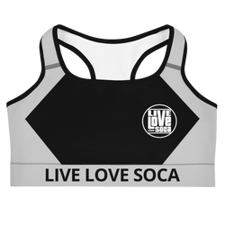 Energy Active Grey-Black Sports Bra - Live Love Soca Clothing & Accessories