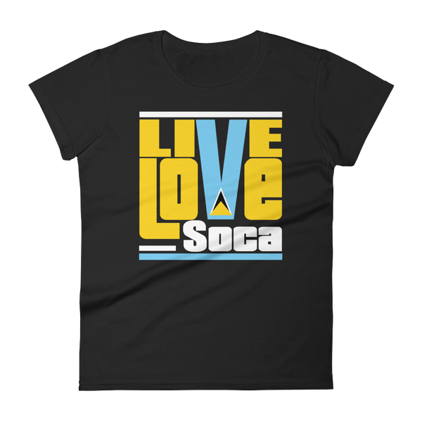 Saint Lucia Islands Edition Womens T-Shirt - Live Love Soca Clothing & Accessories