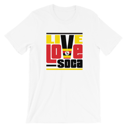 Uganda Africa Edition White Mens T-Shirt - Live Love Soca Clothing & Accessories