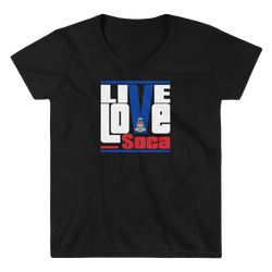 Cayman Islands - Islands Edition Womens V-Neck T-Shirt - Live Love Soca Clothing & Accessories