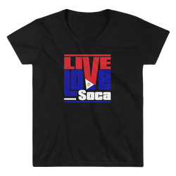 Saint Maarten Islands Edition Womens V-Neck T-Shirt - Live Love Soca Clothing & Accessories