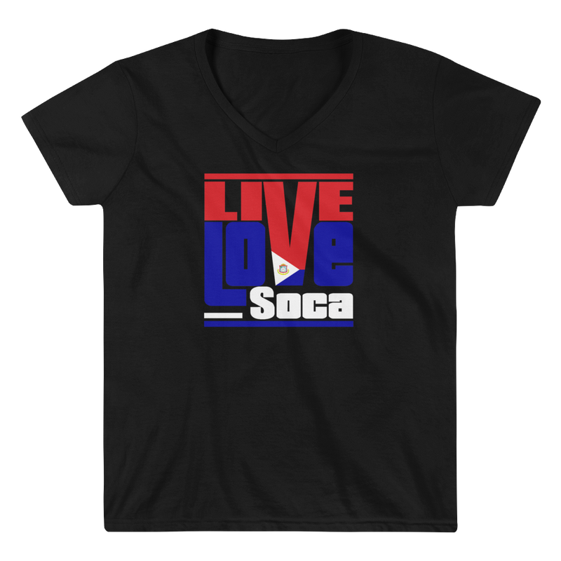 Saint Maarten Islands Edition Womens V-Neck T-Shirt - Live Love Soca Clothing & Accessories