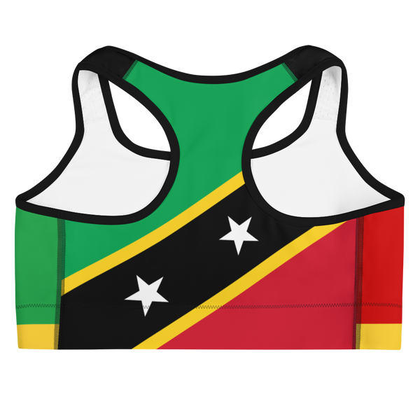 Island Active Saint Kitts & Nevis Sports Bra - Live Love Soca Clothing & Accessories